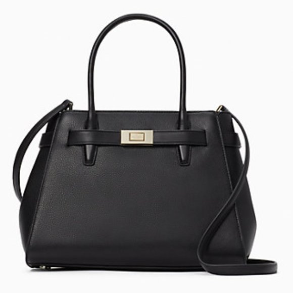 kate spade Handbags - Kate Spade Lucia Medium Satchel Black